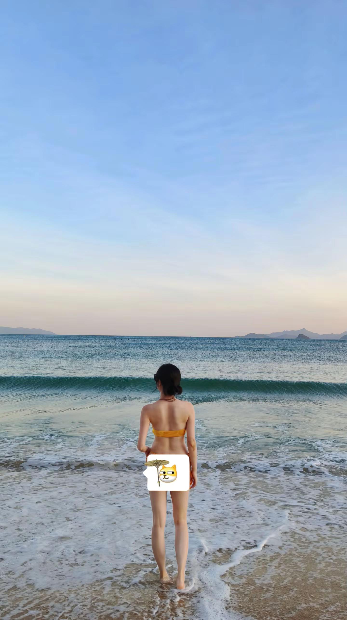 昨天是比基尼美女 我爱深圳，深圳的晚霞可太好看了。