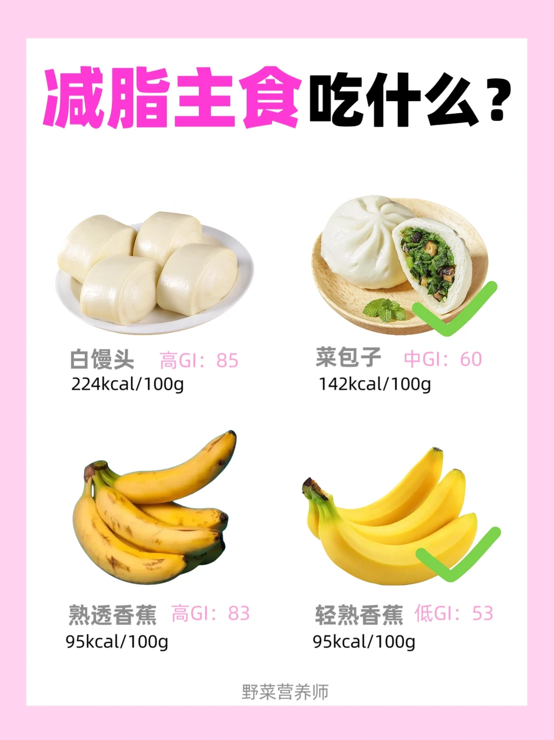 ✂️脂期吃什么主食⁉️选对碳水瘦得更快