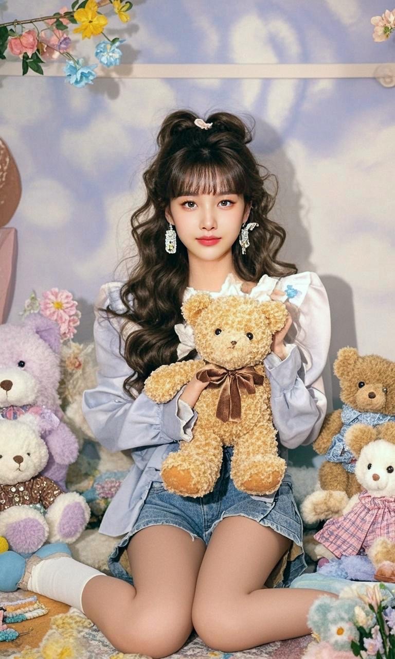 <p>萌系玩偶少女 好的照片经得起被无限放大 又美又飒 耐看型美女 清...