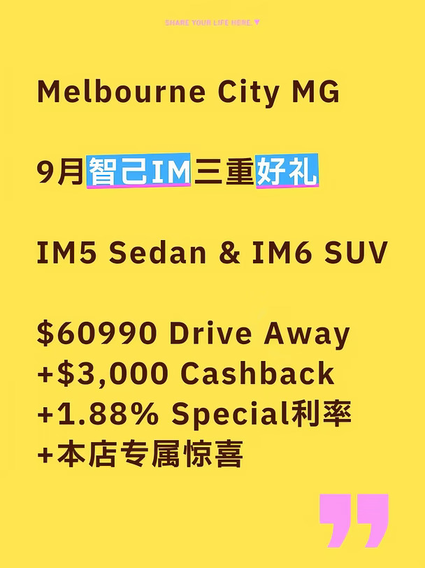 智己IM5/IM6限时！字越少事越大！