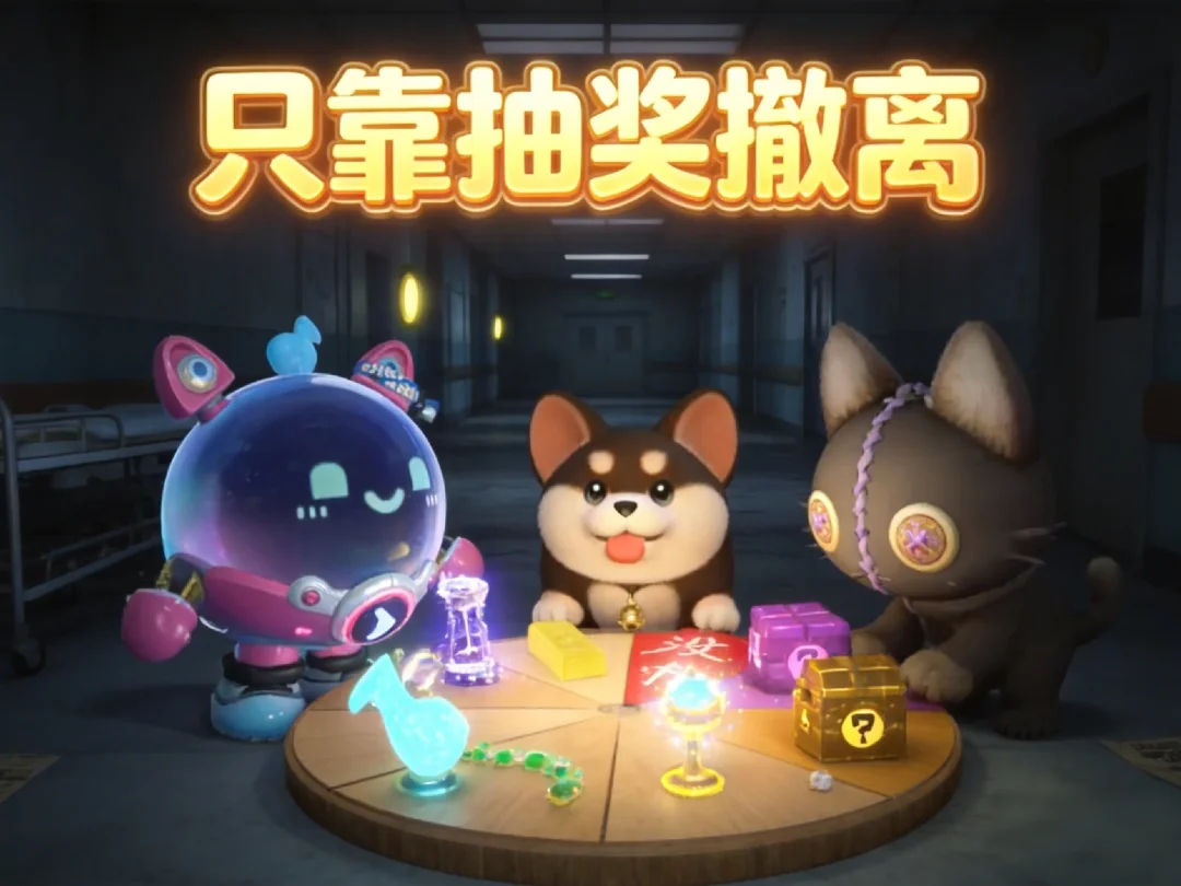 挑战去疯人院，但只能靠偷偷猫给的宝物撤离