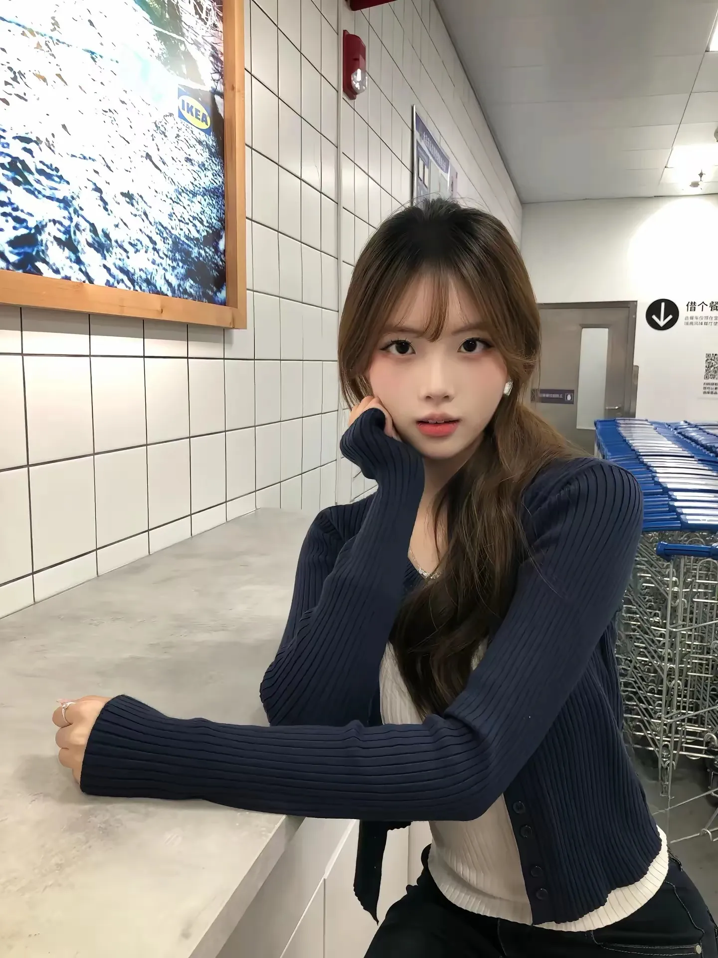 就是那么的纯欲风，清纯无辜的脸蛋，抓人眼球的身材