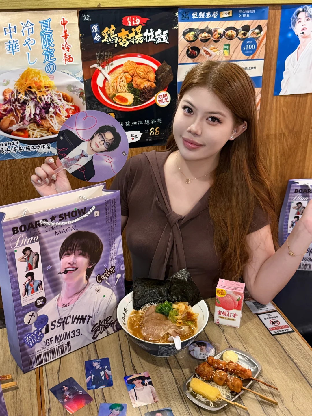 追星人澳门打卡～Dino应援拉面店✨