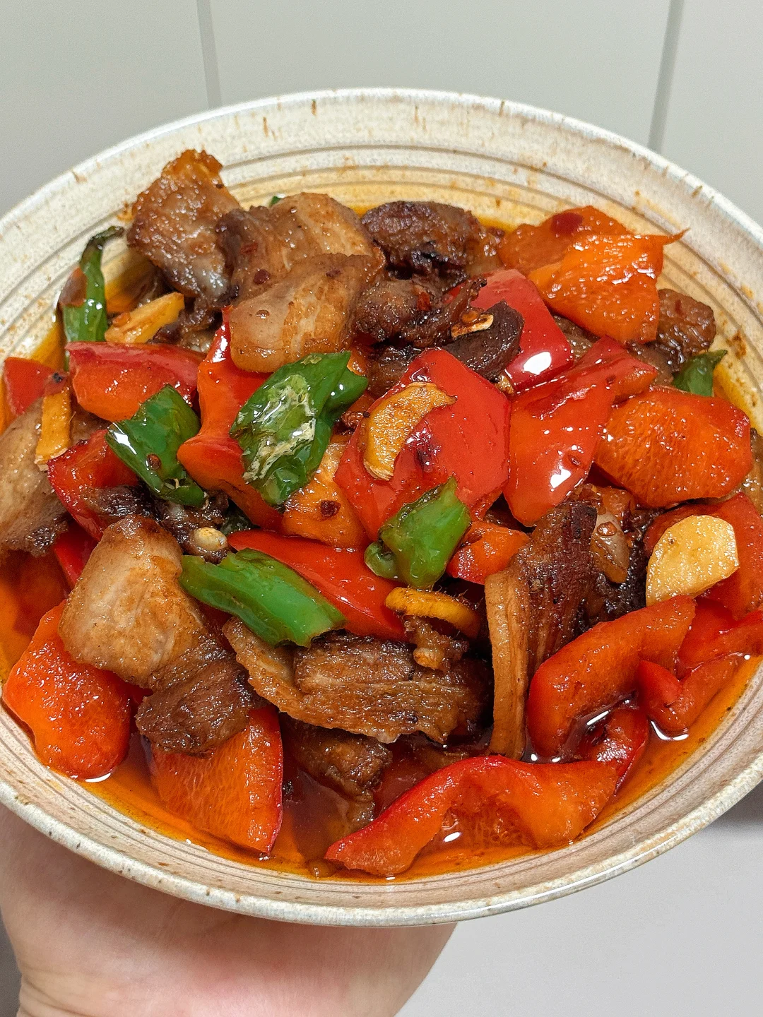 谁懂啊？双椒回锅肉吃一次爱一次！