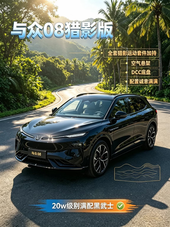 海南实测｜20万级带空气悬架的黑武士SUV✨