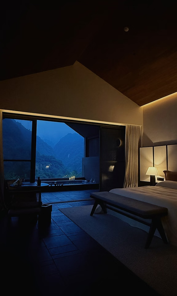 青城山泡汤staycation ，观山止念，阅见自我