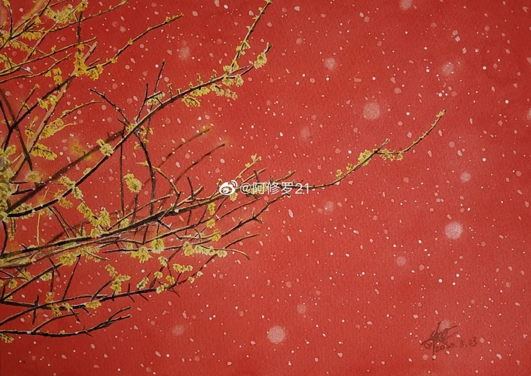 水彩/故宫/烂漫