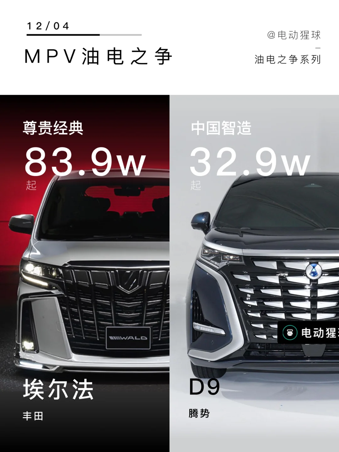 油电之争｜手握80个W，MPV怎么选？