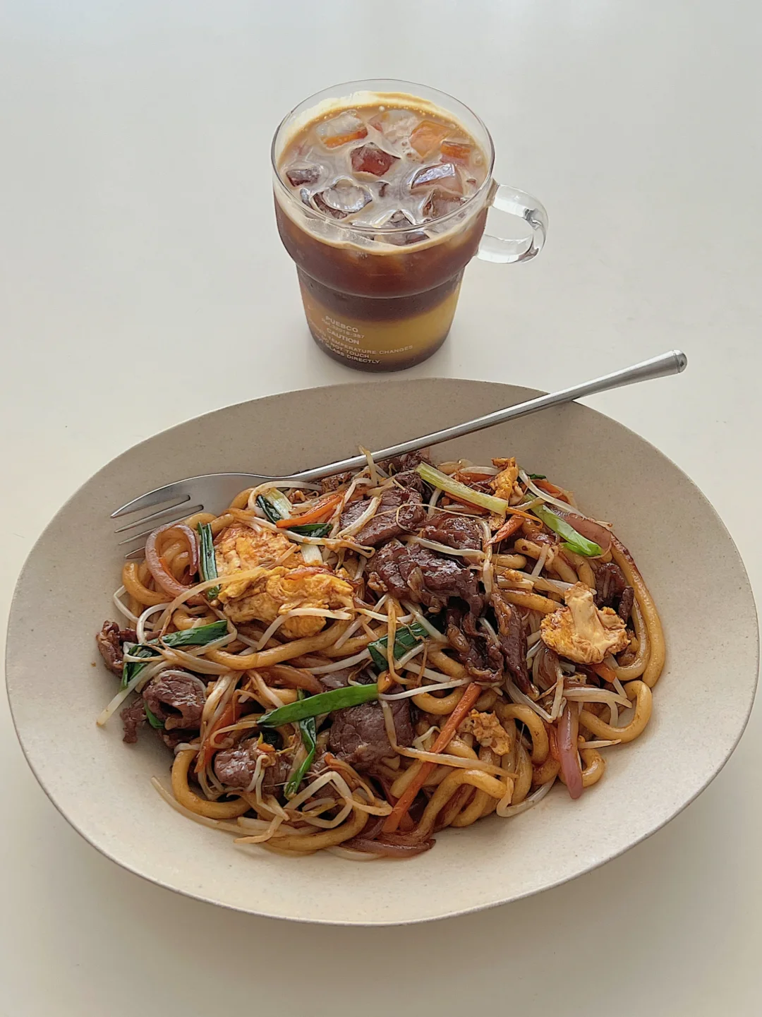 🔥懒人必学！5分钟搞定超满足牛肉炒乌冬面🍜