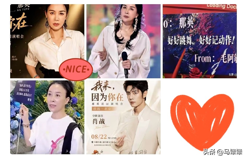 那英北京演唱会，
让人意外的，不是首次采用全景四面台制作，也不是汪峰、张碧晨、周深的祝福，更不是毛阿敏别有深意的提醒，而是肖战和张晚意

毛阿敏的贺词格外出圈，一句“好好跳舞，好好记动作”，没有客套场面话，老友之间打趣的口吻，引得网友纷纷调侃。
 
本场演唱会还有两个出人意料的小插曲。演员张晚意将现