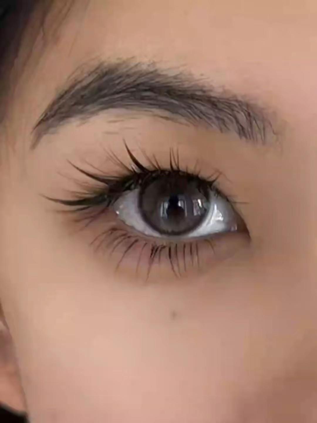 单眼皮睫毛款式-狐系清冷感睫毛小姐姐这次想要眼头自然眼尾复杂一点的款式...