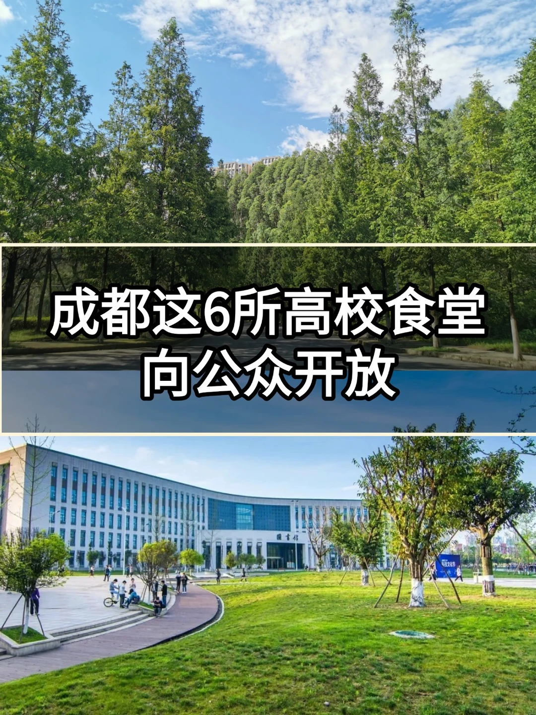 成都6所高校食堂向社会公众开放