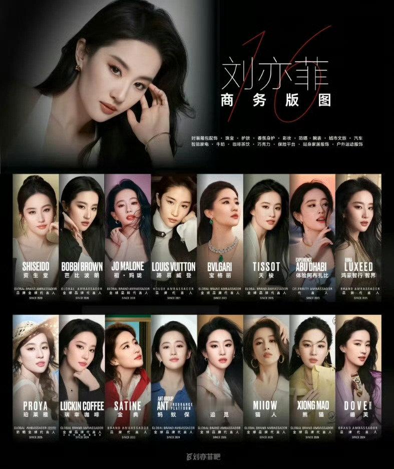 #刘亦菲一下子掉了四个代言#人家仅仅只是合同到期了而已
又没有别的情况大家怎么都在说掉代言啊
搞得好像是出了什么问题一样 ​