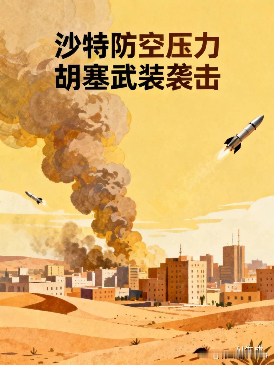 沙特现在的处境属实有点骑虎难下。
之前靠堆钱买了一堆防空系统，拦截胡塞的导弹和无人机拦到现在，库存直接见底了，最近连利雅得哈立德国王国际机场附近都被炸出浓烟，利雅得这么多年第一次拉响防空警报。
转头向英法巴埃求援，最铁的盟友美国自己因为伊朗战事耗掉大半拦截弹库存，根本