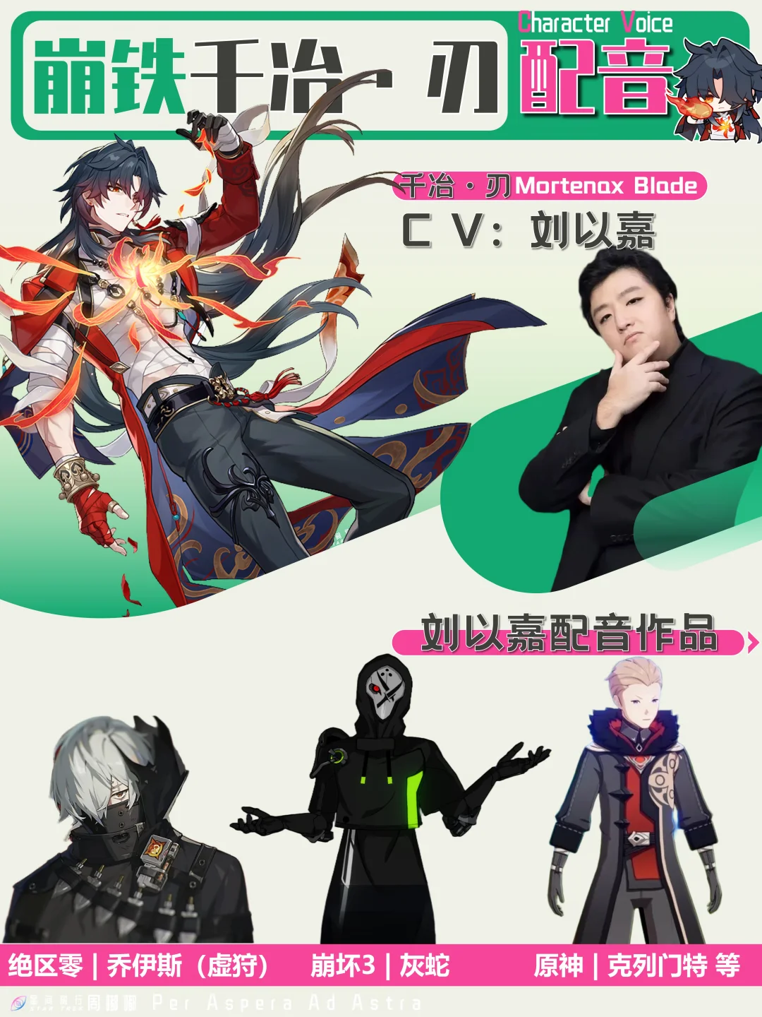 【崩铁】千冶·刃配音 | 声优都是“怪物”
