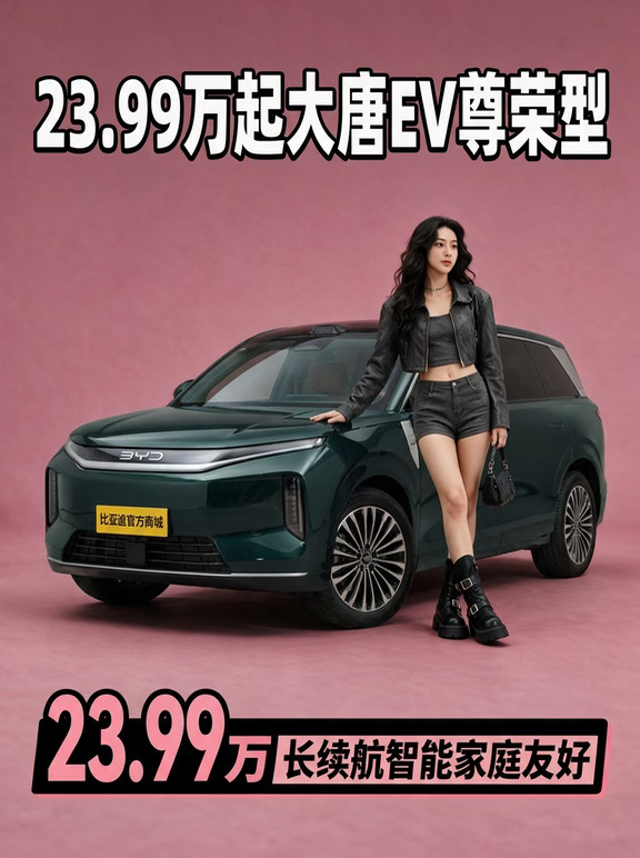 23.99万拿下大唐EV尊荣型也太值了吧💚