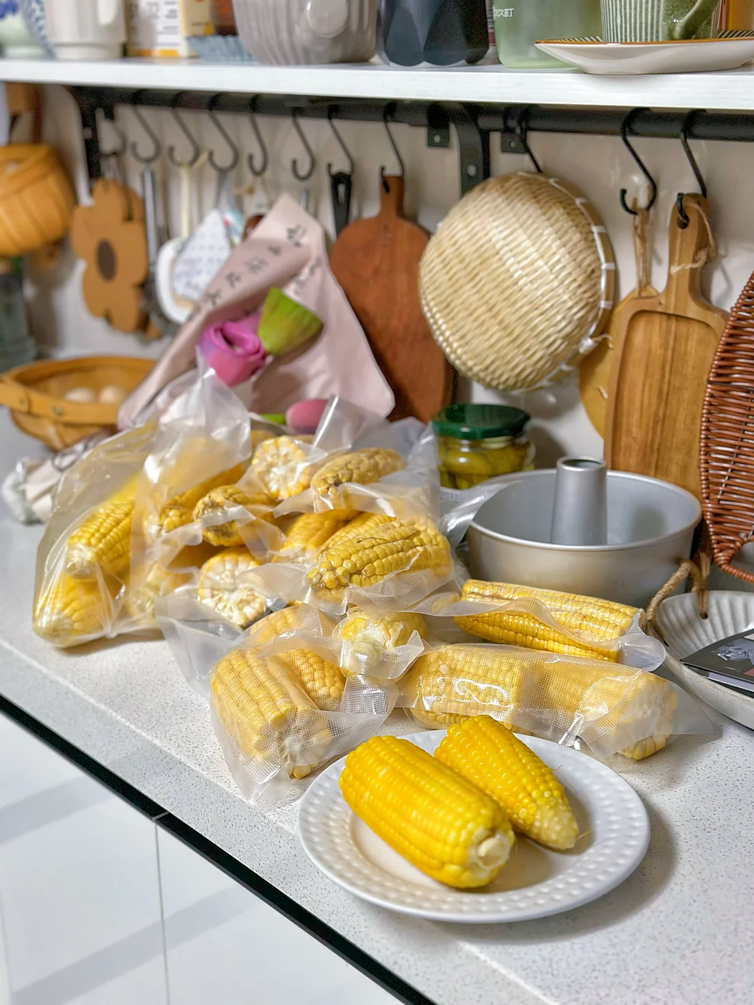 老家甜玉米🌽冷冻起来慢慢吃
