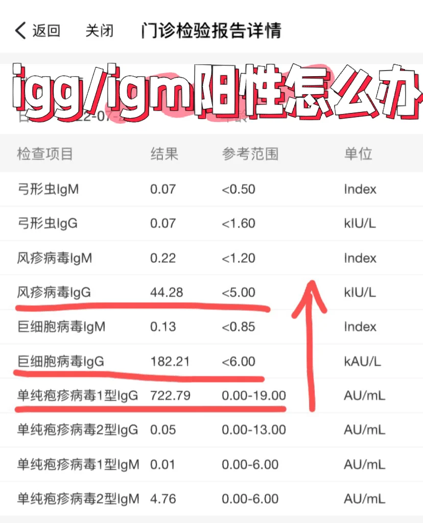 IgG/IgM阳性怎么办?TORCH优生五项怎么看?