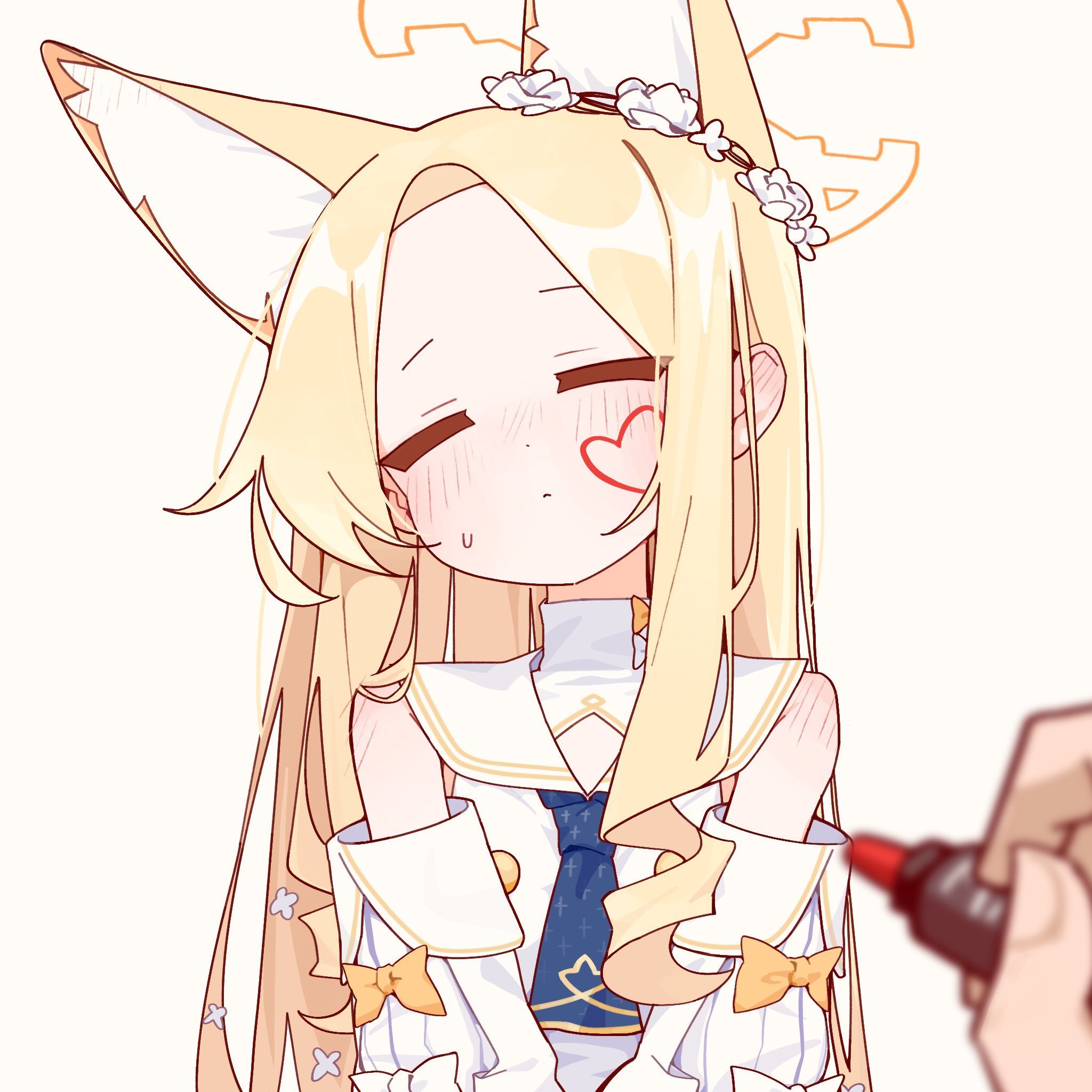 蔚蓝档案[超话]  sensei涂鸦Twi：shimae_naga_动漫点评团蔚蓝档案 ​​​