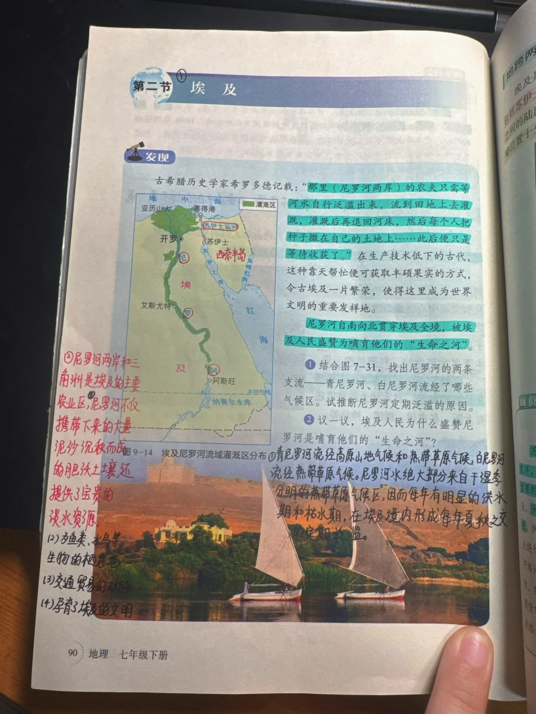 七下新湘教版（2024）地理——-埃及🇪🇬