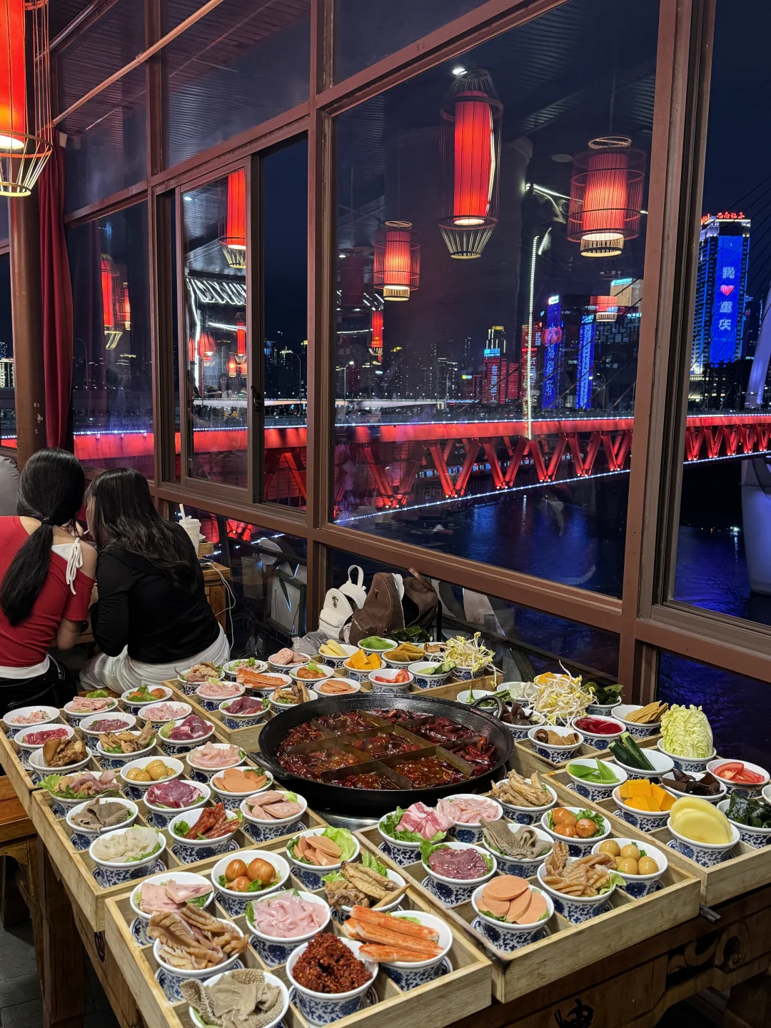 重庆！！跟风最成功的一次江景火锅！！！