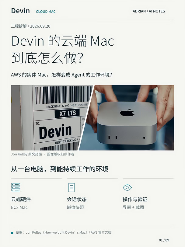 Devin也给自己配了台Mac，并分享了实现方案