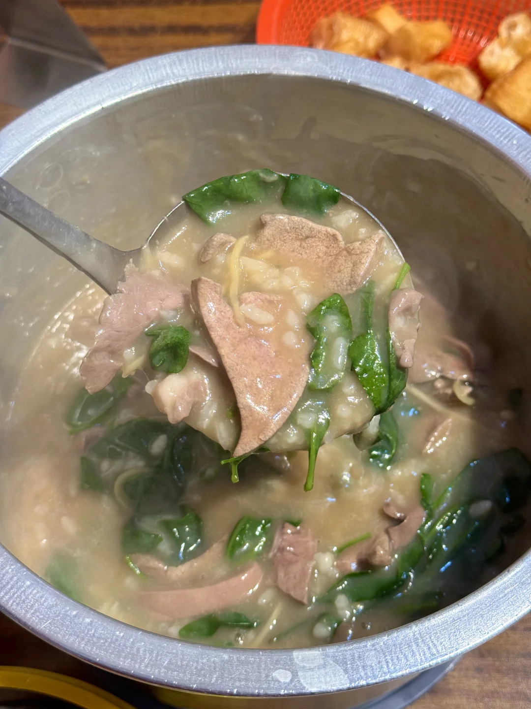 第一次吃猪杂粥意外惊艳到了太好吃了