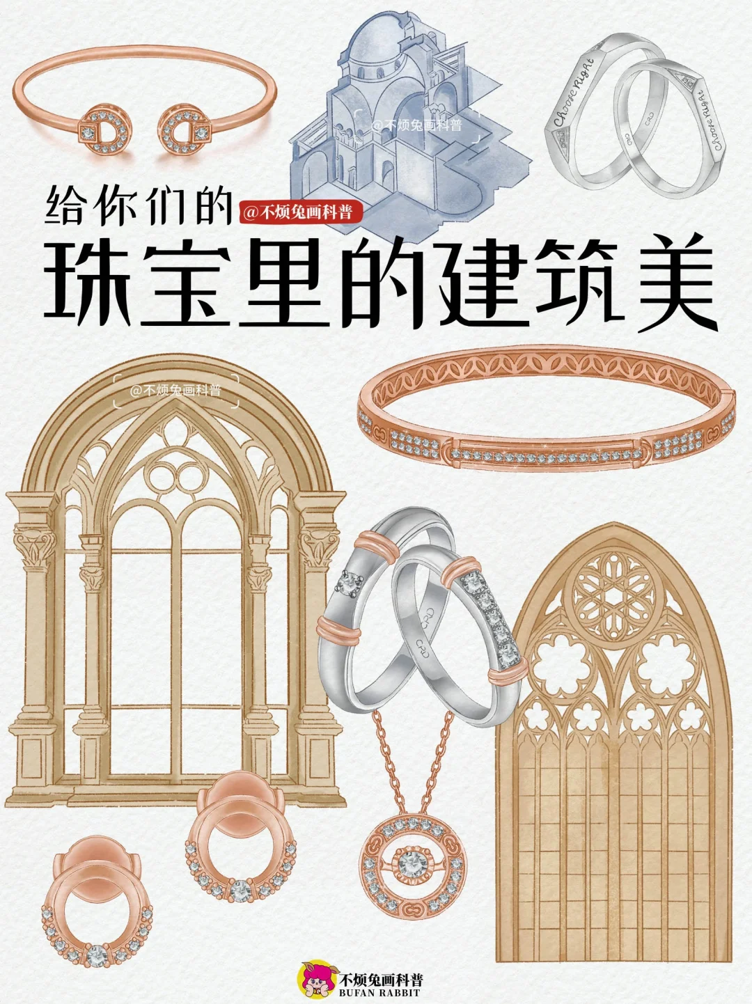 📕谁说珠宝不是建筑❓看看珠宝里的建筑美❗️