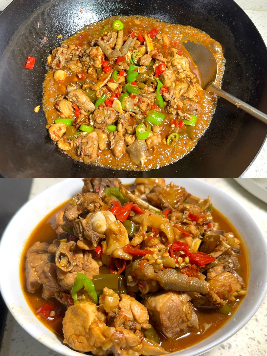 巨下饭的酸辣泡椒小炒鸡 汤汁能炫两碗饭🍚