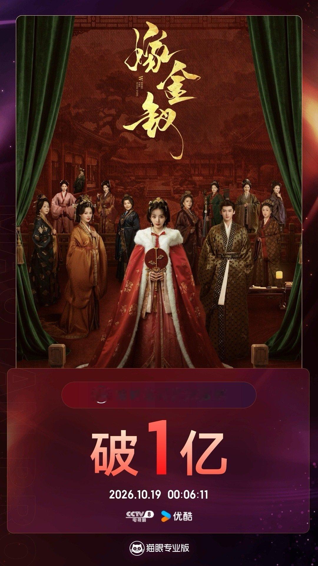 #嫁金钗[超话]##嫁金钗有效播放量破亿# 据猫眼专业版数据，（按姓氏笔画排序） 领衔主演剧集《嫁金钗》热播中，全网有效播放量破亿！ ​