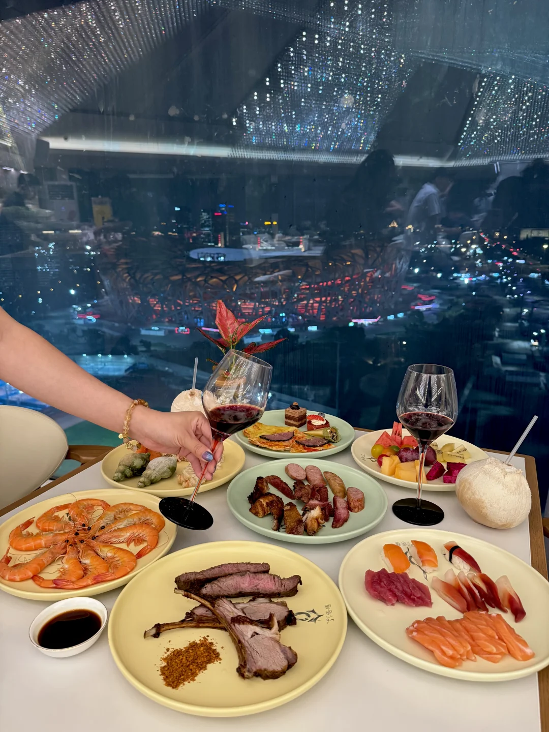 北京花小钱装大杯！！鸟巢景观位餐厅……