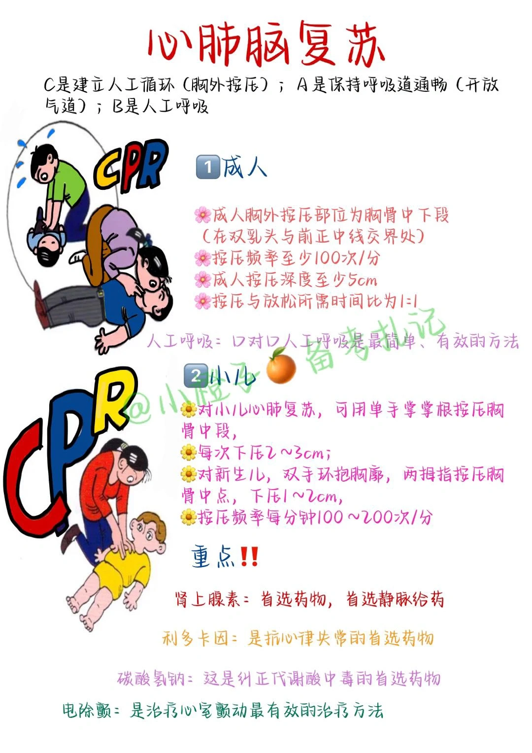 📖护师笔记｜外科护理学｜心脑肺复苏🆘