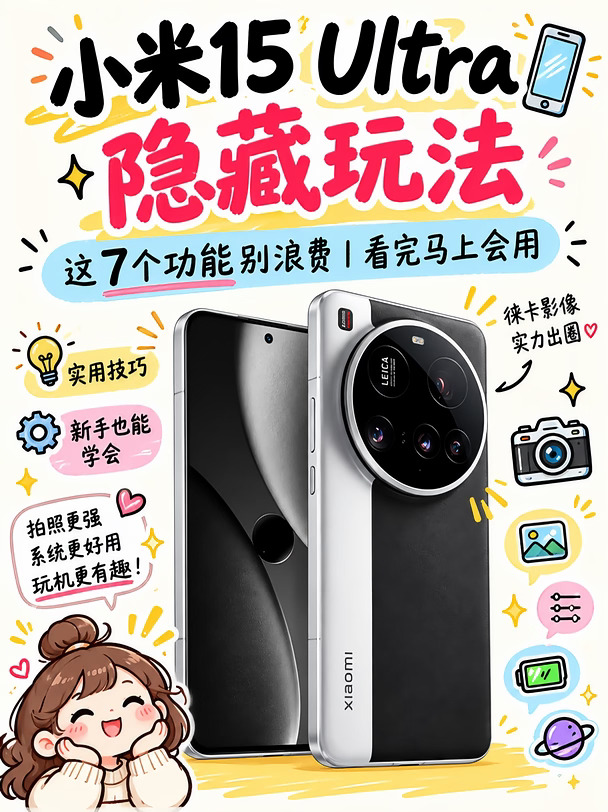 📱小米15 Ultra隐藏玩法！这7招太香了
