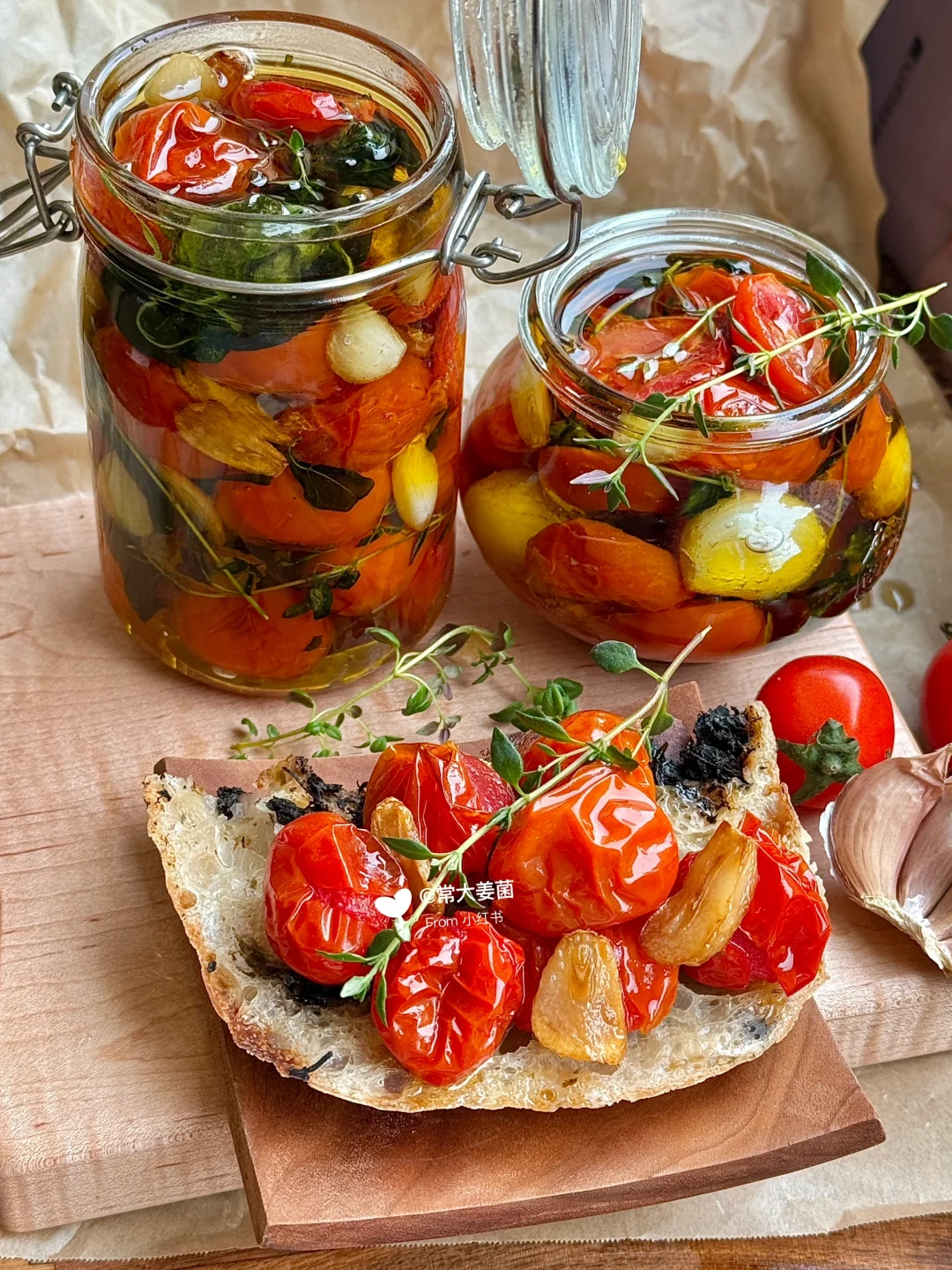 👩🏻‍🍳家中常备万能料：油浸小番茄🍅🍅🧄