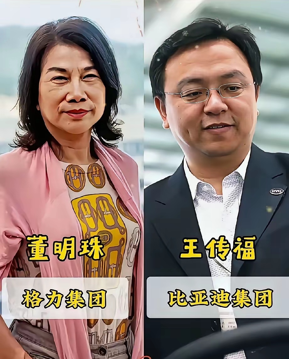 一组照片看懂各行各业的领军人物，有深耕制造的匠人，有开拓科技的先行者，也有传承家业的女性掌舵人。
✨董明珠｜格力
半生坚守家电制造业，一生为国货发声，独立女性企业家的标杆。
✨王传福｜比亚迪
深耕新能源十余年，自研电池、整车，让国产电车走向全球。
✨曹德旺｜福耀玻璃
一辈子只做玻璃，心怀家国，实业报