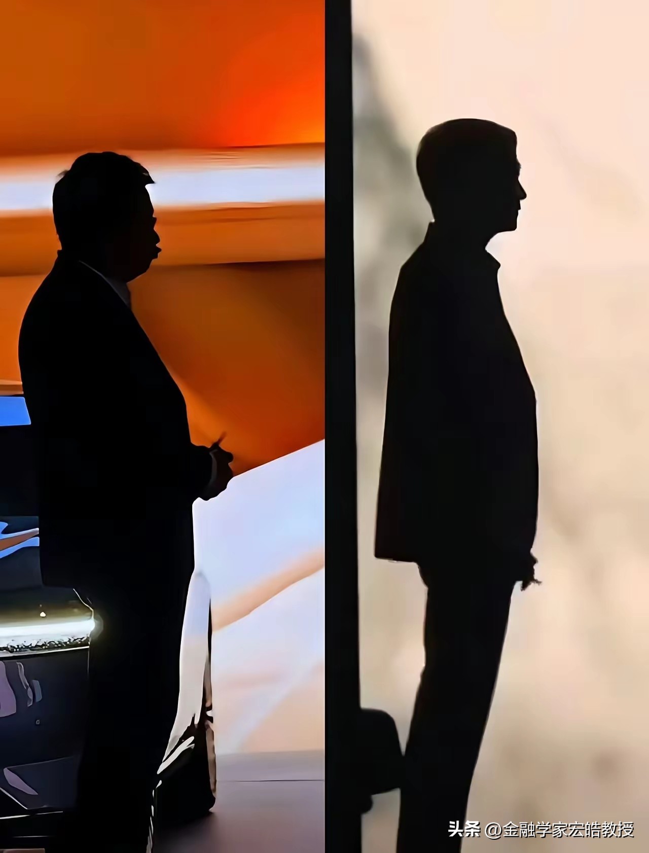 看下图，真被逗乐了，这两家企业的竞争已经到核心人物比身材了吗？  不知...