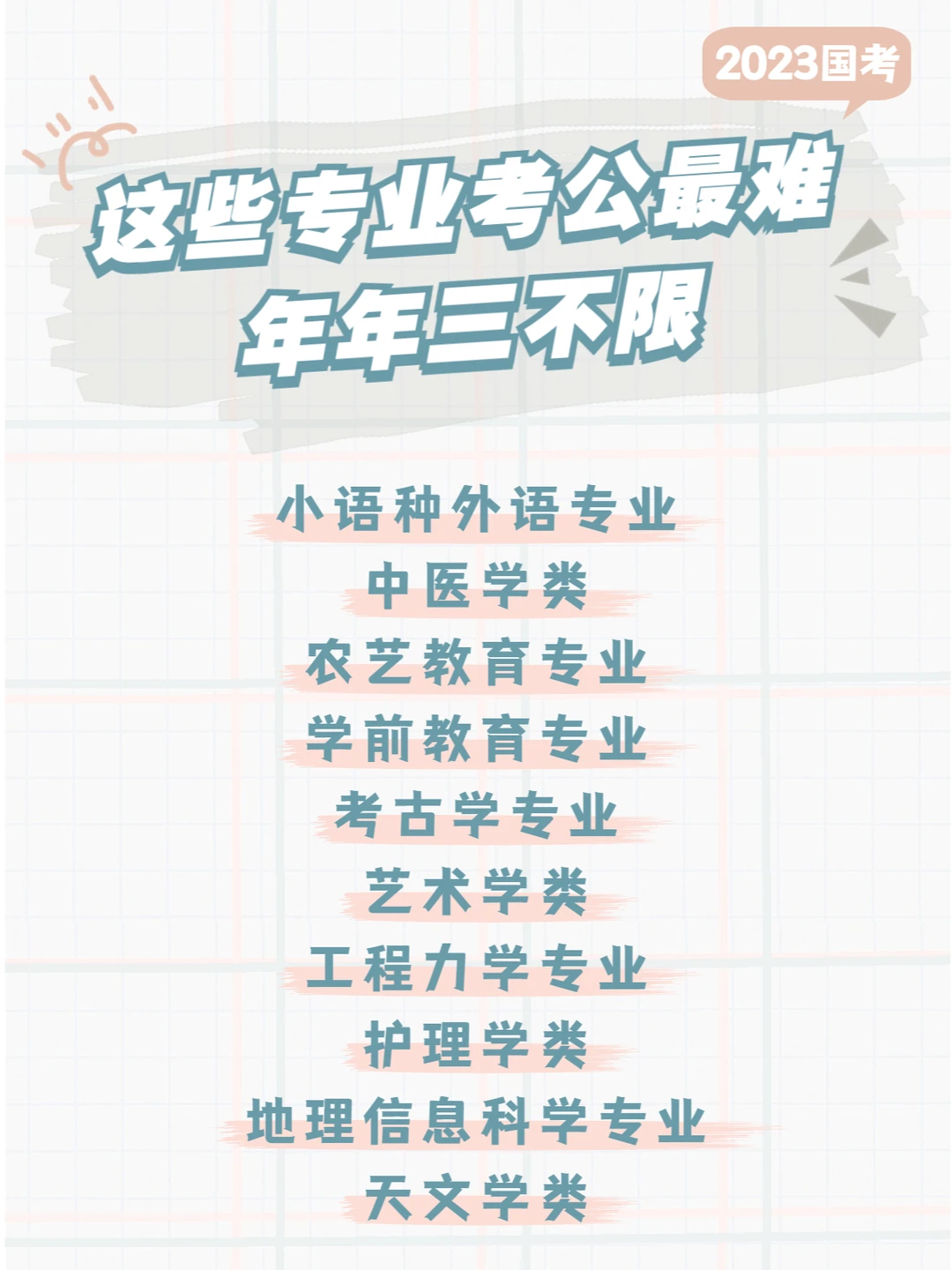 国考这十大专业最难！几乎没有岗位可报！