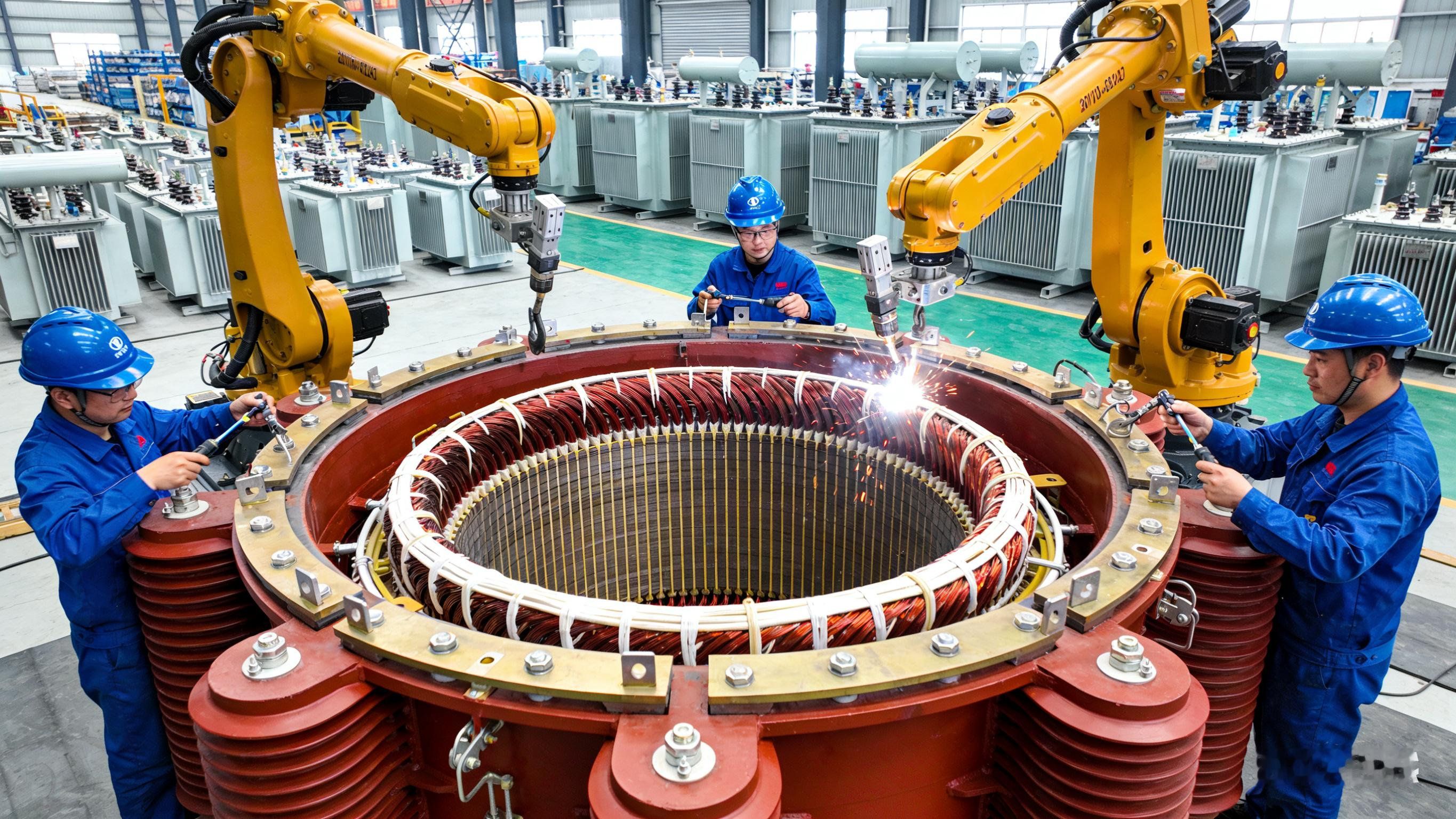 中国变压器全球“爆单”，欧美电网升级背后的中国制造密码 夜幕下的江苏南...