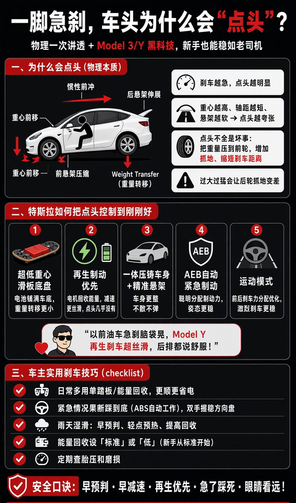🚨特斯拉车主必看｜车头为何会“点头”？