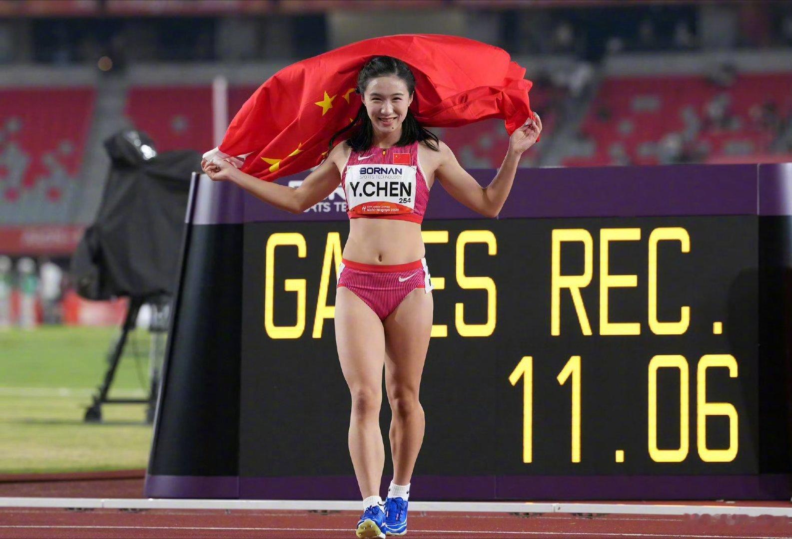 #陈妤颉100米夺金#陈妤颉只有17岁，未来肯定能突破11秒，可以冲击一下奥运会奖牌！ ​