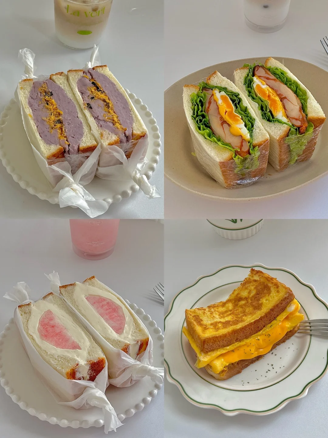 ☀️四款高颜值吐司三明治合集｜简单快手营养