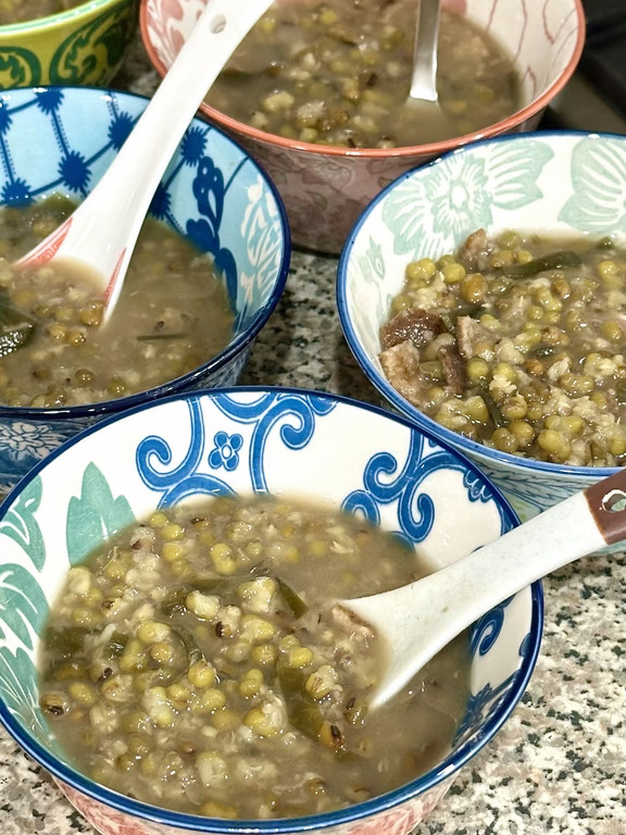 北美版老广经典海带绿豆沙🥣不黑暗很解暑🌿