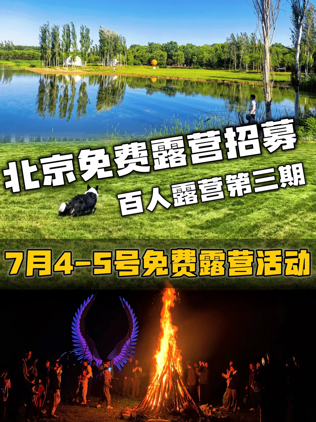 北京免费露营活动招募志趣相投的伙伴儿