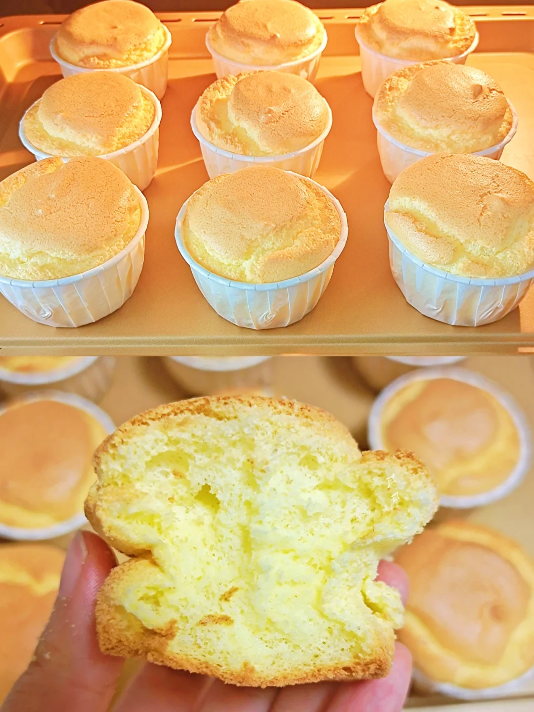 外酥里糯‖比戚风蛋糕还好吃的网红糯米蛋糕