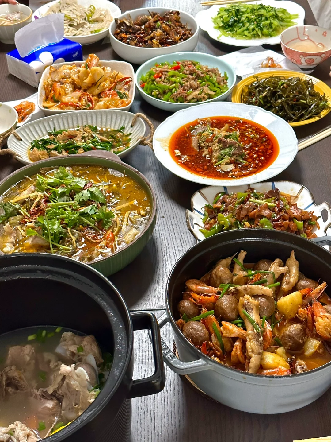 今日份家宴/做了一桌家常菜招待朋友