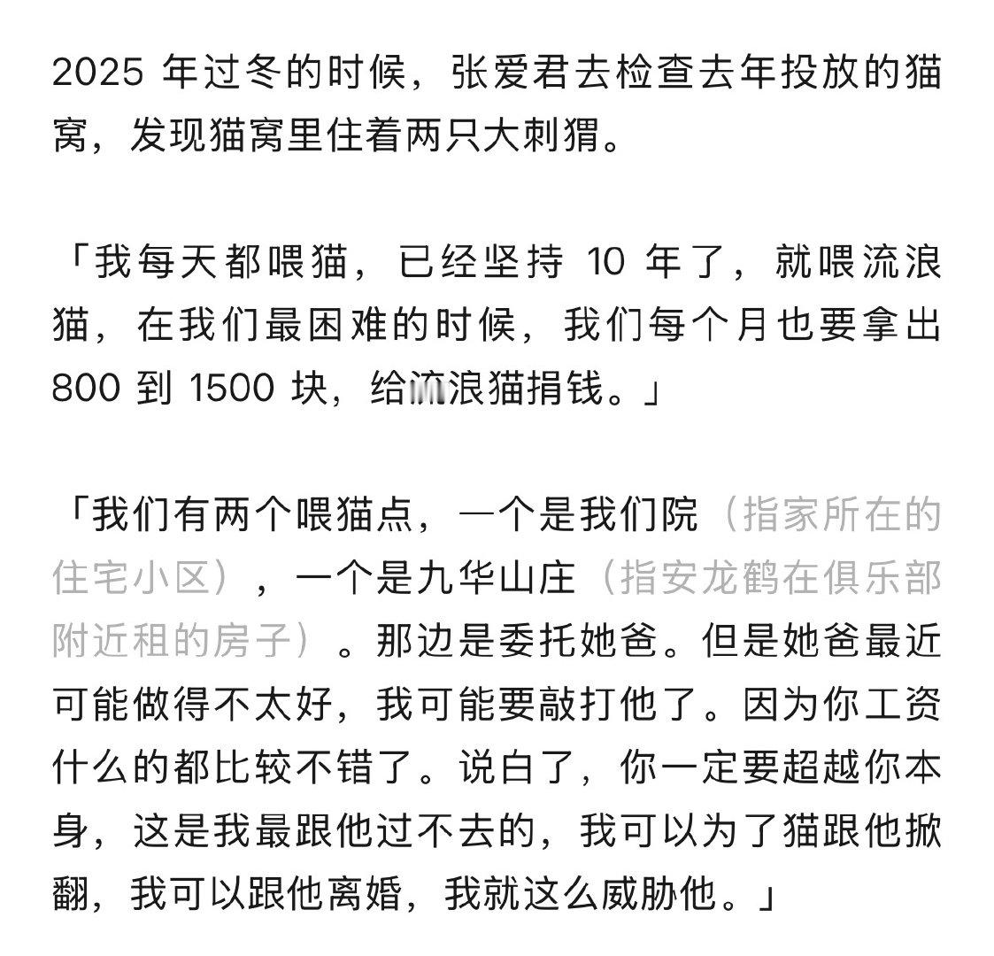 整篇文章看完，我本以为印象最深刻的会是妮妮抗争晚宴裙子那段、把家开成公司那段、或者滑Lara那段，但印象最深刻的是妮妈和猫那段——让我想到《狗十三》，也让我想为很多事情找到一个合理答案。

总之，这篇文章“get attention”的目的达到了。 ​