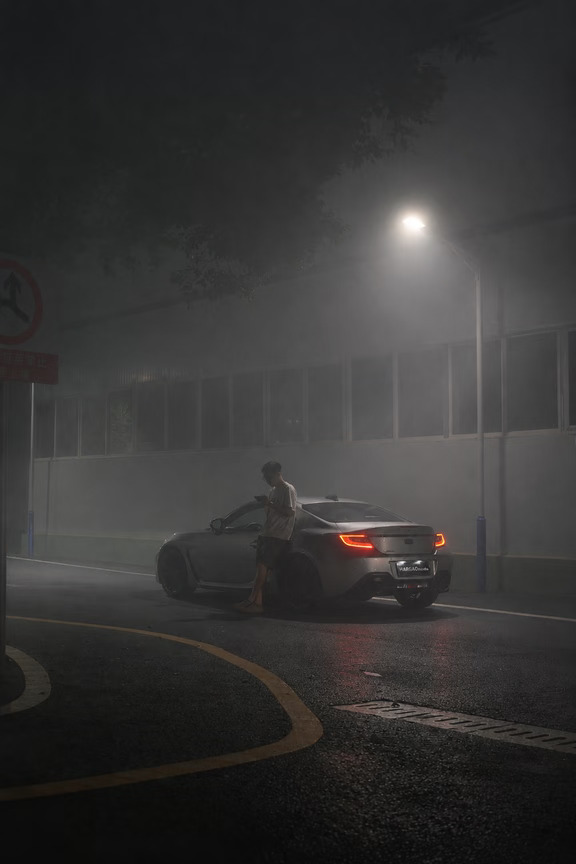 开BRZ拍到了电影中迷雾森林的感觉