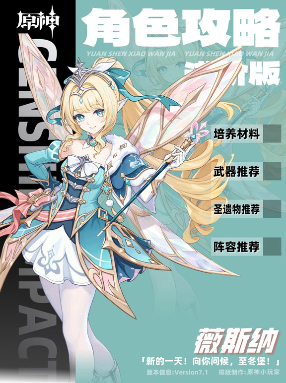薇斯纳角色攻略进阶版