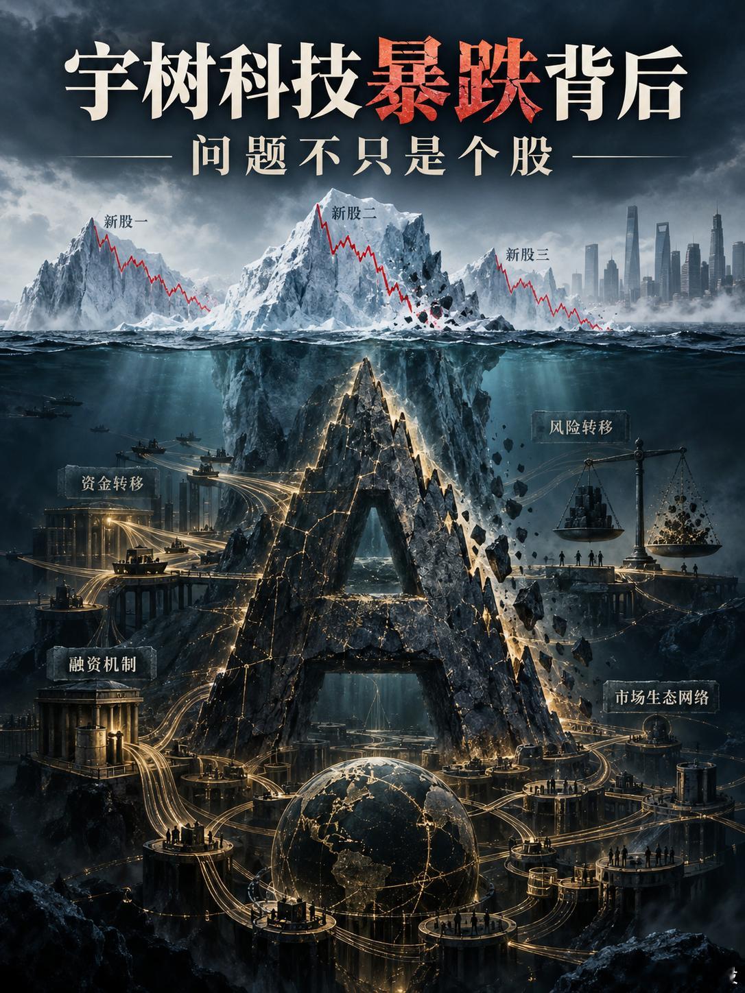 宇树科技上市不到一个月下跌60%，摩尔线程上一周下跌超过30%，这不只是个股问题。

如果类似暴涨暴跌反复发生，说明问题可能不在某一家企业，而在整个股市生态。

发行价100元，开盘价却能涨到1000元；上市公司、大股东和部分机构获得巨大利益，二级市场投资者却在高位承担损失。

所以，我们不应只责 ​