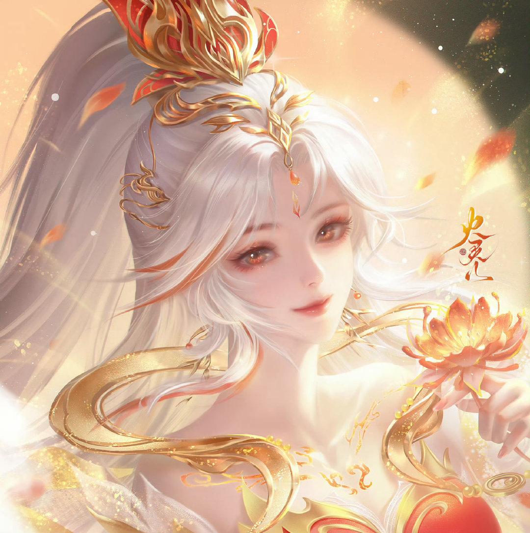 #火灵儿[超话]##完美世界女主火灵儿# 🔥#火灵儿# 

神女从林深处走来，桑辉指尖，牵起漫天炽烈情丝，伴随神光，惊艳恒古时光🌸 ​
